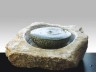 Planetides, grüner und weisser griechischer Marmor, 17 x 56 x 50 cm, 2000